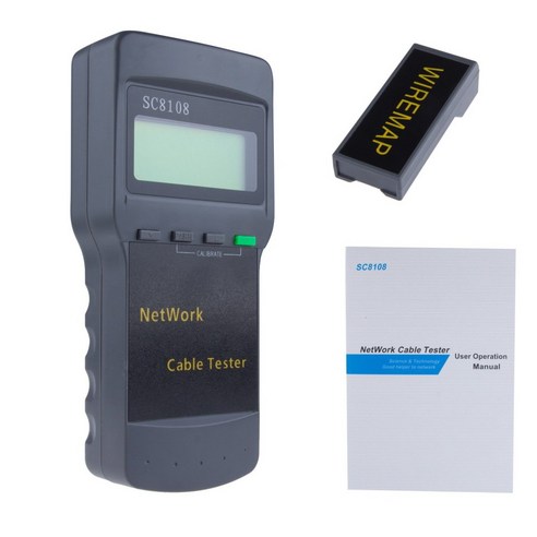 무지개 랜케이블 테스터기 랜테스터기 SC8108, 1개