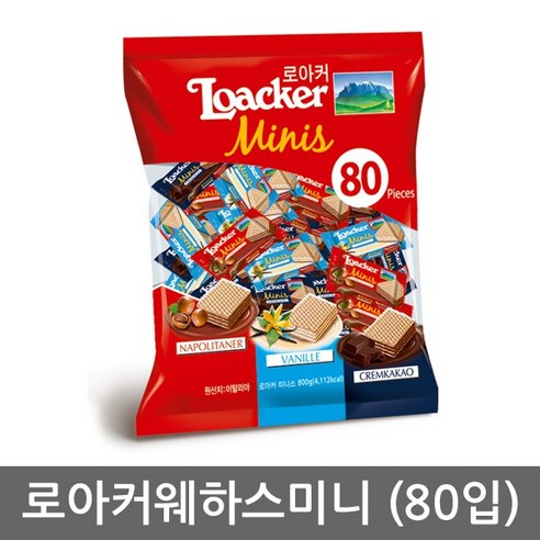 로아커 웨하스 미니스 믹스, 800g, 1개