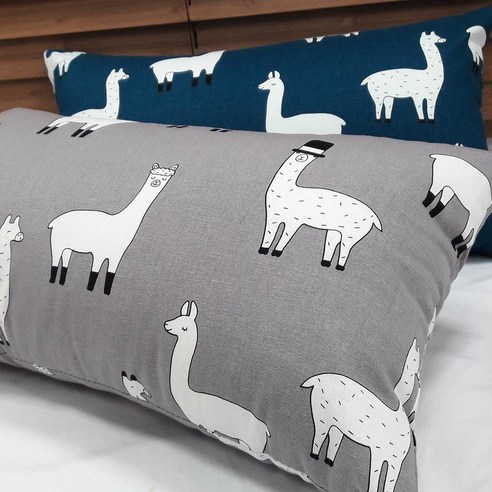 쭈앙 라마 30*50 솜포함쿠션, 그레이