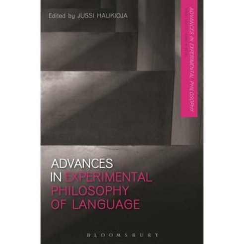 Advances in Experimental Philosophy of Language Hardcover, Bloomsbury Academic