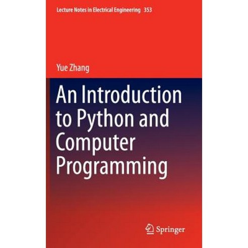 An Introduction to Python and Computer Programming Hardcover, Springer ...