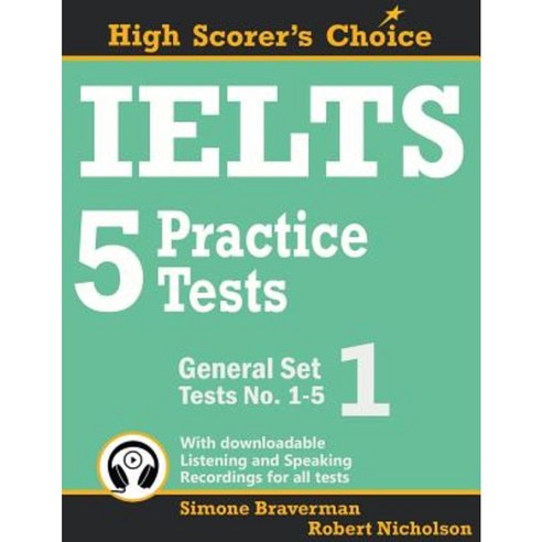 Ielts 5 Practice Tests General Set 1: Tests No. 1-5 Paperback, Simone Braverman