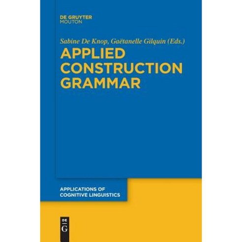 Applied Construction Grammar Paperback, Walter de Gruyter