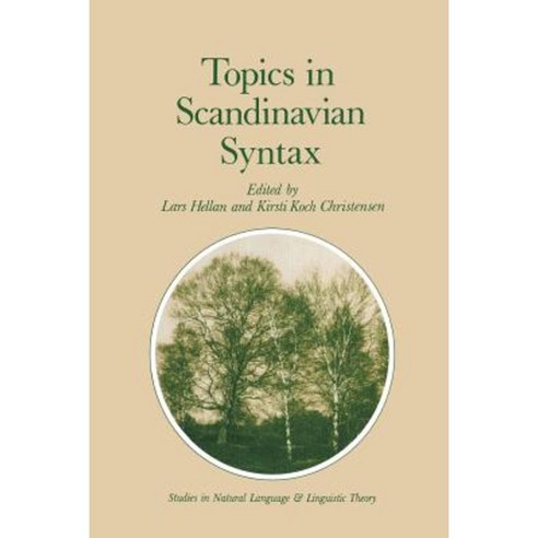 Topics in Scandinavian Syntax Paperback, Springer