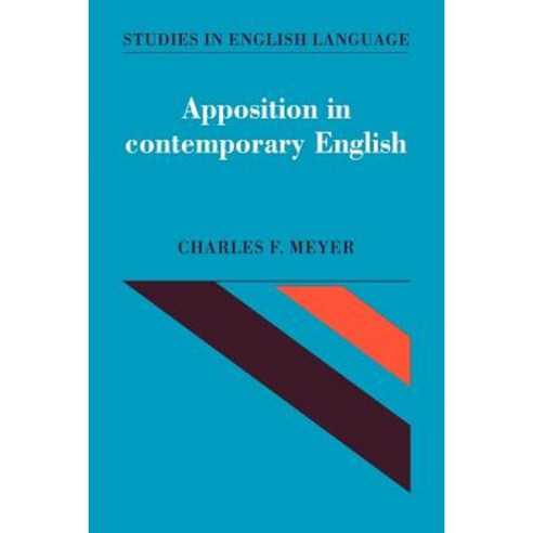 Apposition in Contemporary English, Cambridge University Press