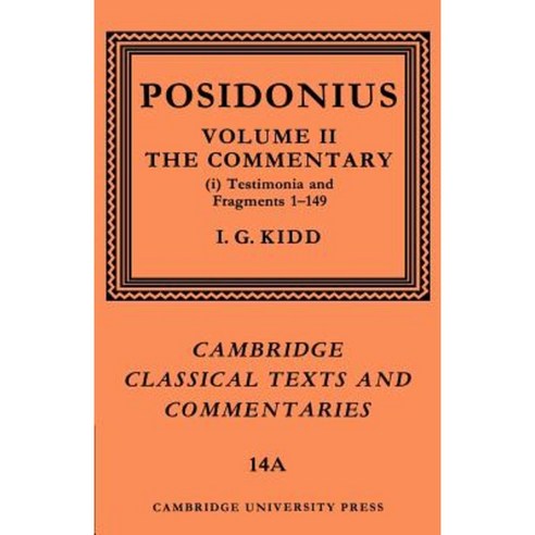 Posidonius: Volume 2 Commentary Part 1 Paperback, Cambridge University Press