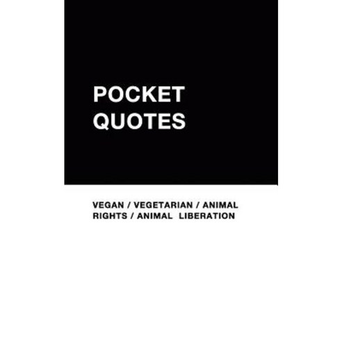 Vegan Pocket Quotes Paperback, Blurb