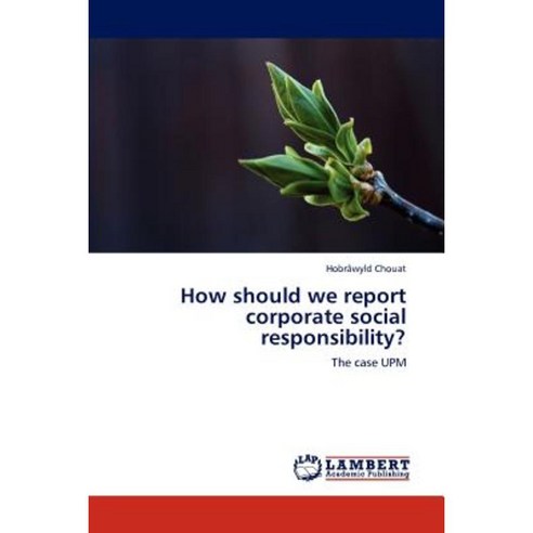 How Should We Report Corporate Social Responsibility? Paperback, LAP Lambert Academic Publishing