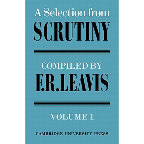 A Selection from Scrutiny 2 Volume Set, Cambridge University Press