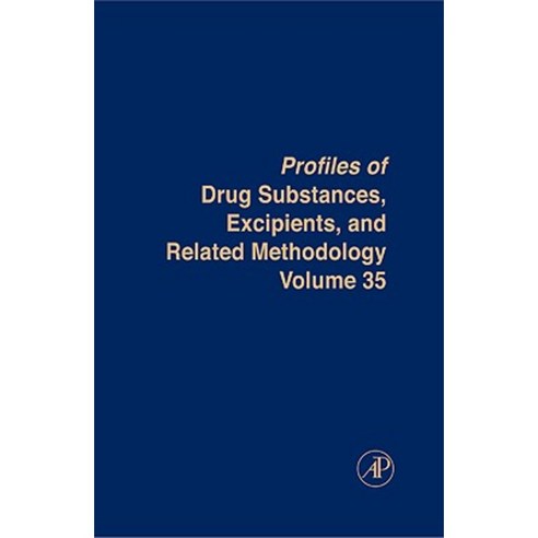 Profiles of Drug Substances Excipients and Related Methodology Volume 35 Hardcover, Academic Press