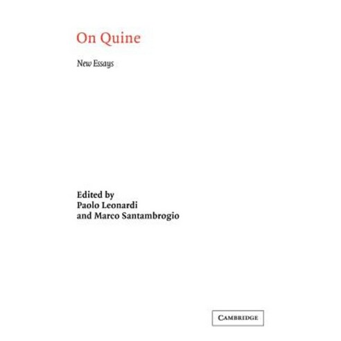 On Quine Paperback, Cambridge University Press