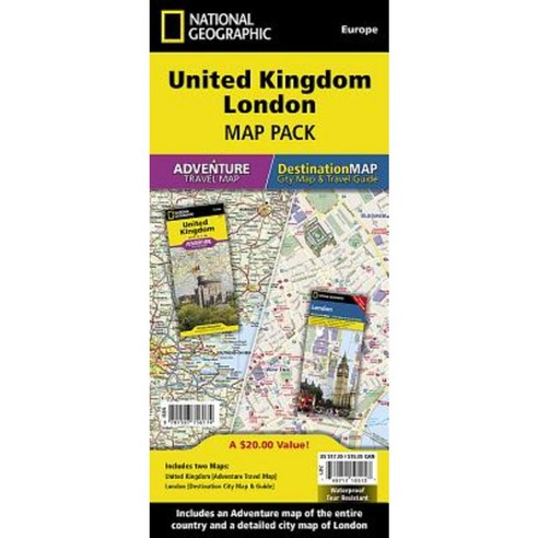 United Kingdom London [Map Pack Bundle] Folded, National Geographic Maps