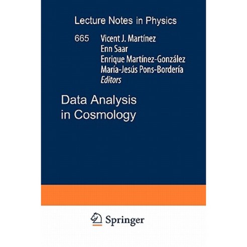 Data Analysis in Cosmology Paperback, Springer