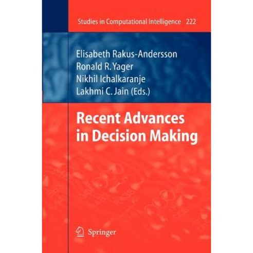Recent Advances in Decision Making Paperback, Springer