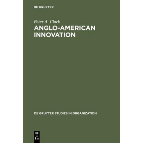Anglo-American Innovation Hardcover, de Gruyter
