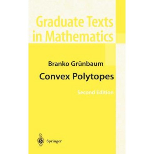 Convex Polytopes Hardcover, Springer