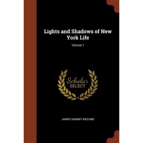 Lights and Shadows of New York Life; Volume 1 Paperback, Pinnacle Press