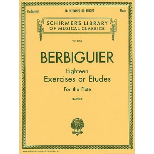 18 Exercises or Etudes Paperback, Schirmer G Books