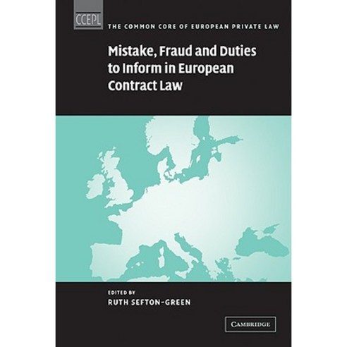 Mistake Fraud and Duties to Inform in European Contract Law Paperback, Cambridge University Press