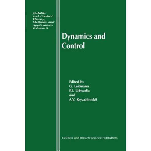 Dynamics and Control Hardcover, CRC Press