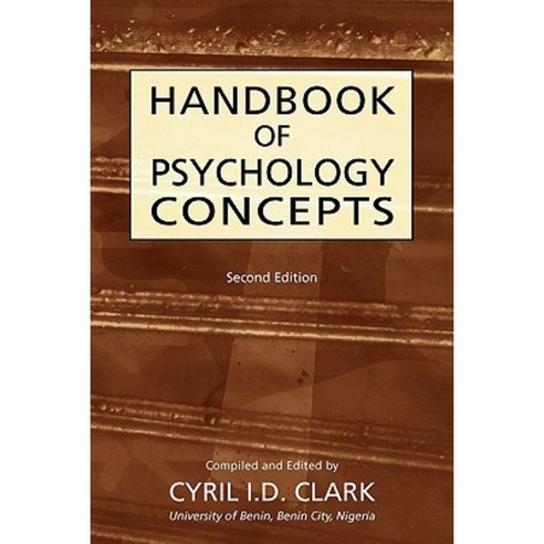 Handbookof Psychology Concepts Paperback, Theschoolbook.com