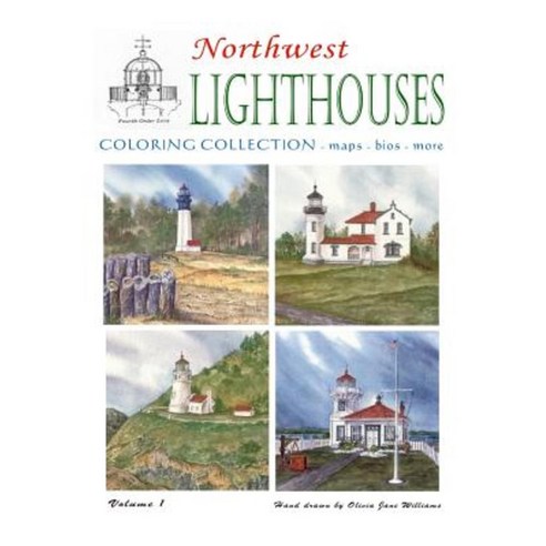 Northwest Lighthouse Coloring Collection Paperback, Createspace Independent Publishing Platform