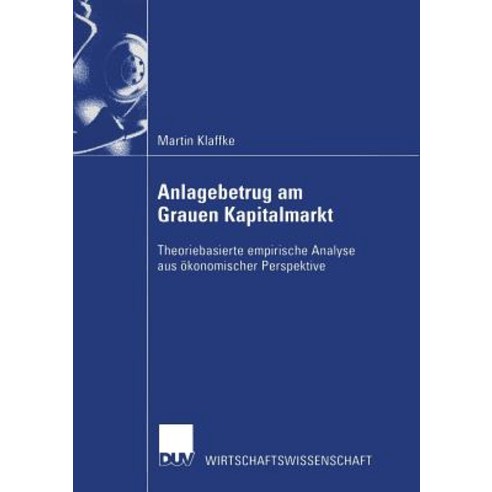 Anlagebetrug Am Grauen Kapitalmarkt Paperback, Deutscher Universitatsverlag
