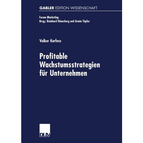 Profitable Wachstumsstrategien Fur Unternehmen Paperback, Deutscher Universitatsverlag