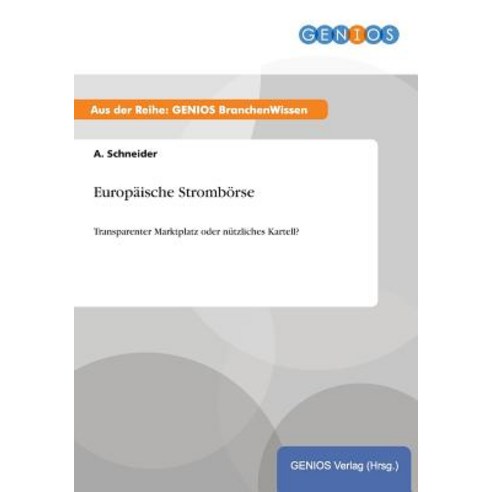 Europaische Stromborse Paperback, Gbi-Genios Verlag