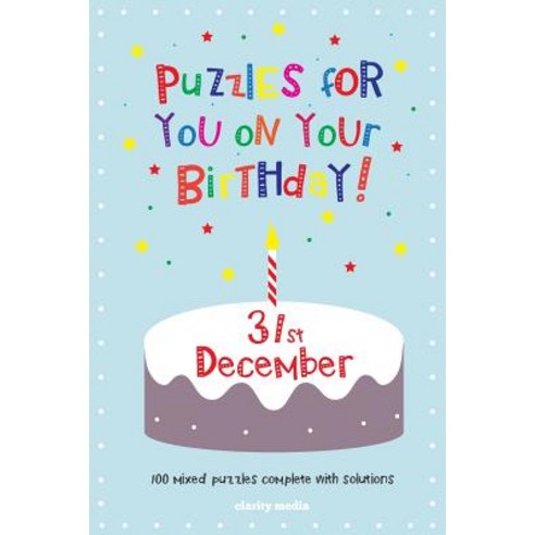 Puzzles for You on Your Birthday - 31st December Paperback, Createspace