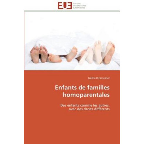 Enfants de Familles Homoparentales Paperback, Univ Europeenne