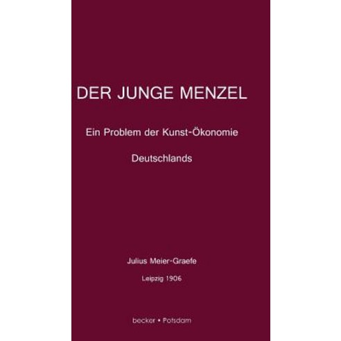 Der Junge Menzel Hardcover, Klaus-D. Becker