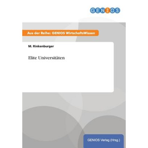 Elite Universitaten Paperback, Gbi-Genios Verlag