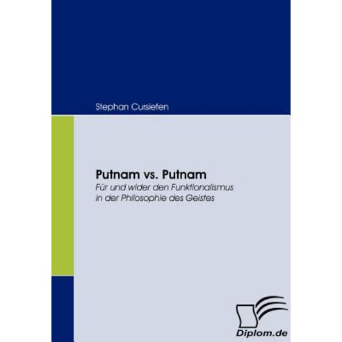 Putnam vs. Putnam Paperback, Diplomica Verlag Gmbh