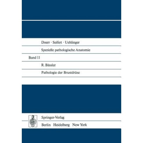 Pathologie Der Brustdruse Paperback, Springer