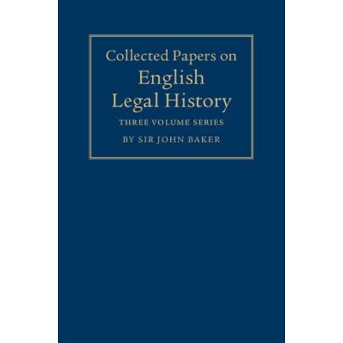 Collected Papers on English Legal History 3 Volume Set Hardcover, Cambridge University Press