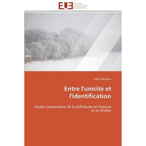 Entre L''Unicite Et L''Identification = Entre L''Unicita(c) Et L''Identification Paperback, Univ Europeenne