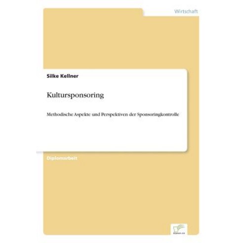 Kultursponsoring Paperback, Diplom.de