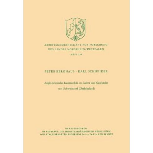 Anglo-Friesische Runensolidi Im Lichte Des Neufundes Von Schweindorf (Ostfriesland) Paperback, Vs Verlag Fur Sozialwissenschaften