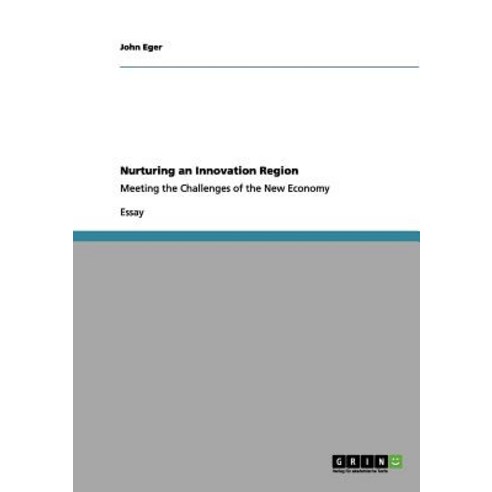 Nurturing an Innovation Region Paperback, Grin Verlag Gmbh