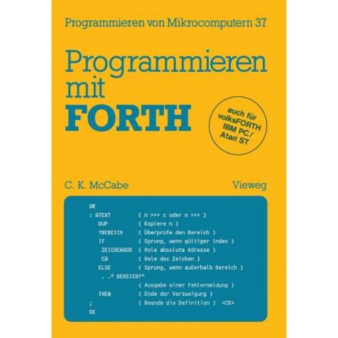 Programmieren Mit Forth Paperback, Vieweg+teubner Verlag