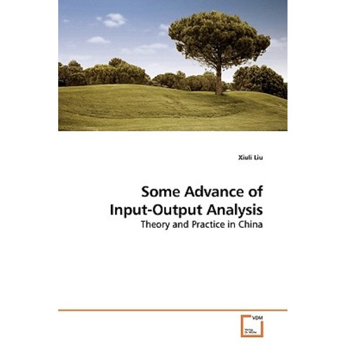 Some Advance of Input-Output Analysis Paperback, VDM Verlag
