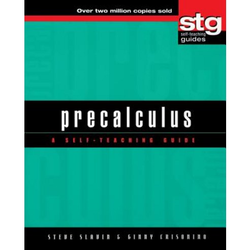 Precalculus: A Self-Teaching Guide Hardcover, Wiley