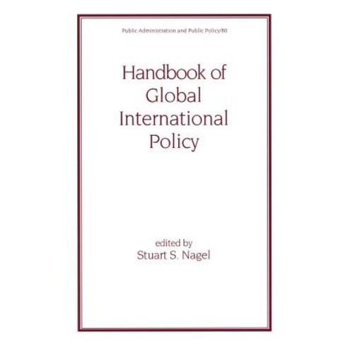 Handbook of Global International Policy Hardcover, CRC Press