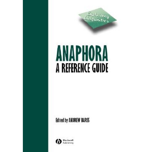 Anaphora Hardcover, Wiley-Blackwell