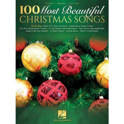100 Most Beautiful Christmas Songs Paperback, Hal Leonard Publishing Corporation