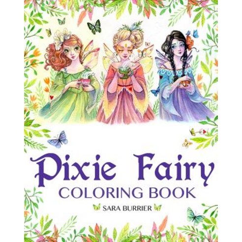 Pixie Fairy Coloring Book Paperback, Createspace Independent Publishing Platform