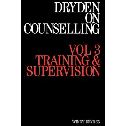 Dryden on Counselling: Training and Supervision Paperback, Wiley