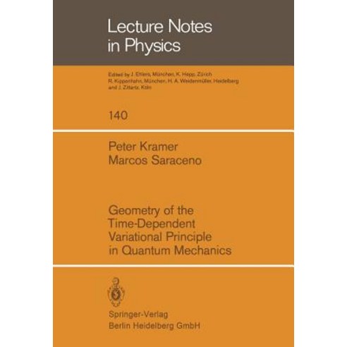 Geometry of the Time-Dependent Variational Principle in Quantum Mechanics Paperback, Springer