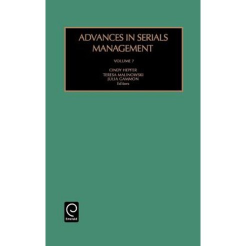 Advances in Serials Management Hardcover, Jai Press Inc.